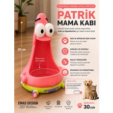 Emas Design 3D Patrick Mama Kabı Standı Pembe – 30 cm Kedi & Köpek Mama Kabı Tutucu