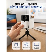 Najmaddin Karg Android Sistemli Mini Projektör – Uygulama Destekli Akıllı Kullanım Yeni Nesil