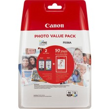Canon PG-46-CL56 2li Kartuş + 50 Adet Fotoğraf Kağıdı