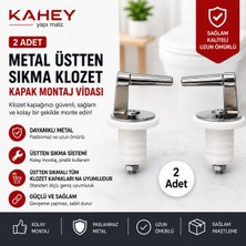 Kahey Krom Üstten Sıkmalı Klozet Kapağı Vidası