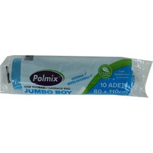Erdo Ticaret Çöp Torbası Jumbo Boy 80X110CM 220GR 27MIKRON 90LT Mavi Rulo 10 Adet