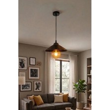 Zenova Model Siyah Yemek Masası Oturma Çocuk Oturma Yatak Odası Modern Ledli Avize