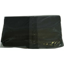Erdo Ticaret Orta Boy Atlet Geri Dönüşüm Granül Çanta Poşet 47X27 cm Kalın Siyah 1000 gr 1 Paket
