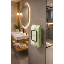 Syn Aksesuar Duvara Monte Islak Mendil Düzenleyici Kutu- Şeffaf Organizer | Banyo, Mutfak ve Wc Için