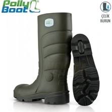 Polly Boot Vega S4 Çelik Burunlu Çizme Haki Antistatik ve Su Geçirmez Özellikli  Iş Ayakkabısı
