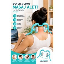 Syn Aksesuar 6 Tekerlekli Ergonomik Boyun, Omuz ve Vücut Masaj Aleti – Manuel Kas Gevşetici Masaj Rulosu