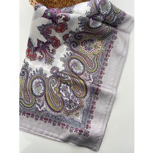 Five Scarf Nakış Desen Vual Ipek Şal