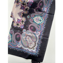 Five Scarf Nakış Desen Vual Ipek Şal