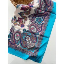 Five Scarf Nakış Desen Vual Ipek Şal