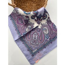 Five Scarf Nakış Desen Vual Ipek Şal