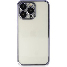 Verto Newface Apple iPhone 13 Pro Kılıf Razer Lensli Silikon - Mor