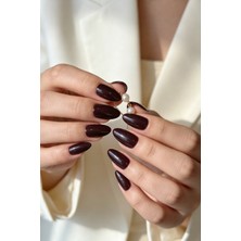 Easy Beauty Kısa Badem Takma Tırnak Medıum 10 Adet Takma Tırnak Seti
