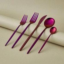Karaca Orion Purple 30 Parça 6 Kişilik Çatal Kaşık Bıçak Seti