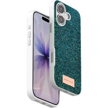 Verto Onegif Apple iPhone 17 Bright Simli Kapak - Koyu Yeşil