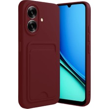 Verto Newface Realme Note 60 Kelvin Kartvizitli Silikon - Bordo