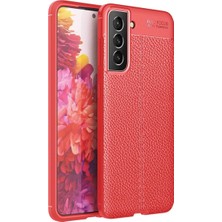 Verto Newface Samsung Galaxy S21 Fe Kılıf Auto Focus Kapak - Kırmızı