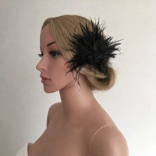 Bba New Trend Nikah Kep Vualet Gelin Şık Saç Aksesuarı Tüllü Tasarım Özel Gün Için Tül Detaylı Yan Model