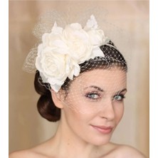 Bba New Trend Lüx Nikah Şapkası,düğün Şapkası,vualet,kına Şapkası,kep,gelin Şapkası,düğün,nikah,kına Saç Aksesuarı