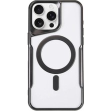 Verto Newface Apple iPhone 14 Pro Kılıf Boyi Magsafe Silikon Kapak - Siyah