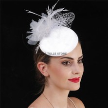 Bba New Trend Nikah Şapkası,düğün Şapkası,vualet,kına Şapkası,kep,gelin Şapkası,düğün,nikah,kına Saç Aksesuarı