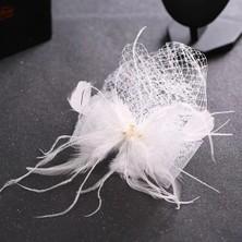 Bba New Trend Petekli Kumaş, Gelin Kepi Nikah Şapkası Vualet Gelin Kep,nikah Şapkası Vualet
