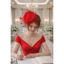 Bba New Trend Gelin Şapkası Vualet Nikah Şapkası 4 Renk Seçeneği Davet Balo Mezuniyet Saç Aksesuarı