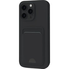 Verto Newface Apple iPhone 16 Plus Kılıf Kelvin Kartvizitli Silikon - Siyah