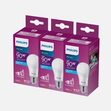 Philips Essential 90 W Beyaz Klasik E27 Duy 3'lü LED Ampul (7'li Paket)