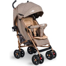 Comfymax Tam Yatar Baston Bebek Arabası – Wood Brown