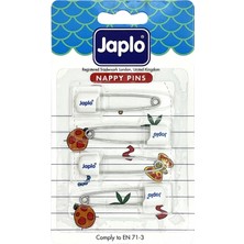 Japlo Emniyetli Çengelli Iğne 4'lü - Beyaz
