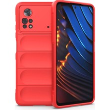 Ozkr Store Xiaomi Poco X4 Pro 5g Kılıf Optimum Silikon - Kırmızı