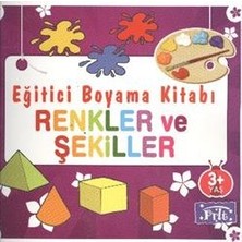 Parıltı Yayınları Eğitici Boyama Kitabı Renkler ve Şekiller Kolektif Yazar Cilt Durumu