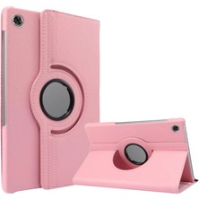 Ozkr Store Lenovo Tab M10 TB311FU Kılıf 360 Tablet Deri Kılıf - Pembe