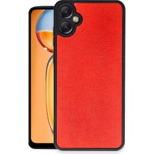 Ozkr Store Samsung Galaxy A05 Kılıf Aras Deri Kapak - Kırmızı