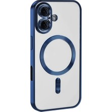 Ozkr Store Apple Iphone 16 Kılıf Kross Magneticsafe Kapak - Lacivert