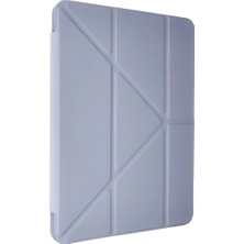 Ozkr Store Samsung Galaxy Tab A9 Plus Kılıf Kalemlikli Mars Tablet Kılıfı - Lila