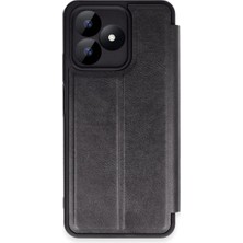 Ozkr Store Realme Note 50 4g Kılıf Flip Cover - Siyah