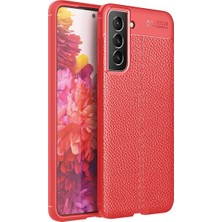 Ozkr Store Samsung Galaxy S21 Fe Kılıf Auto Focus Kapak - Kırmızı