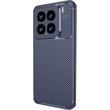 Ozkr Store Xiaomi Mi 15 Kılıf Auto Focus Karbon Kapak - Lacivert