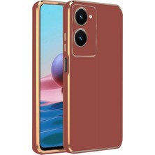 Ozkr Store Vivo Y18 Kılıf Volet Silikon - Kırmızı
