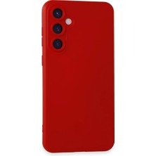 Ozkr Store Samsung Galaxy S23 Fe Kılıf Nano Içi Kadife Silikon - Kırmızı