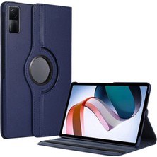 Ozkr Store Xiaomi Redmi Pad Se 4g Kılıf 360 Tablet Deri Kılıf - Lacivert