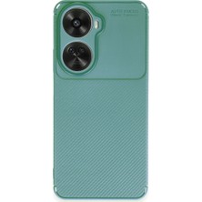 Ozkr Store Huawei Nova 12 Se Kılıf Auto Focus Karbon Kapak - Koyu Yeşil
