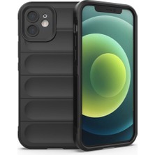 Ozkr Store Apple Iphone 12 Kılıf Optimum Silikon - Siyah