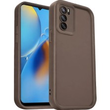 Ozkr Store Oppo A16 Kılıf Viera Silikon - Kahverengi