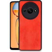 Ozkr Store Xiaomi Redmi A3 4g Kılıf Aras Deri Kapak - Kırmızı
