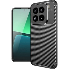 Ozkr Store Xiaomi Mi 15 Pro Kılıf Auto Focus Karbon Kapak - Siyah