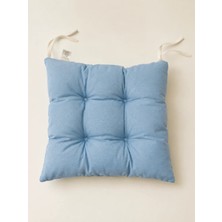 Yuvina 6'lı Sandalye Minderi 40X40 cm – Yumuşak Dolgulu, Yıkanabilir, Bağcıklı, Mutfak, Balkon, Bahçe ve Yemek Odası Için
