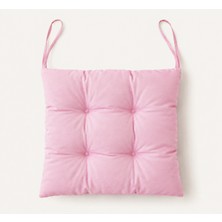 Yuvina 6'lı Sandalye Minderi 40X40 cm – Yumuşak Dolgulu, Yıkanabilir, Bağcıklı, Mutfak, Balkon, Bahçe ve Yemek Odası Için