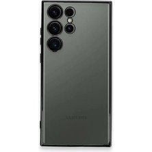 Ozkr Store Samsung Galaxy S23 Ultra Kılıf Razer Lensli Silikon - Siyah